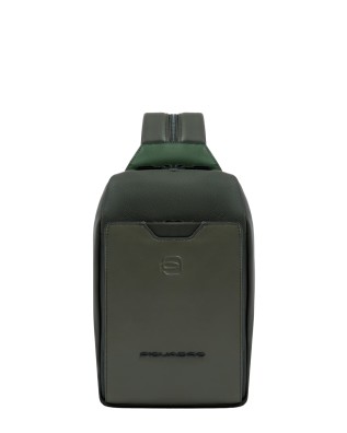  Piquadro - Zaino monospalla uomo in pelle porta iPad®mini AEL 2