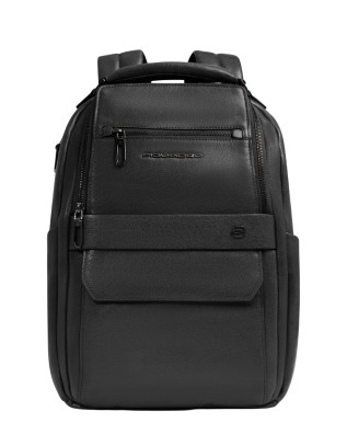 Piquadro - Customizable men's leather backpack with a