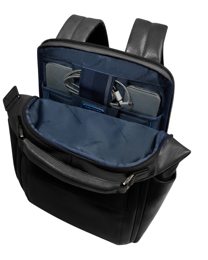  Piquadro - Zaino uomo personalizzabile in pelle porta pc