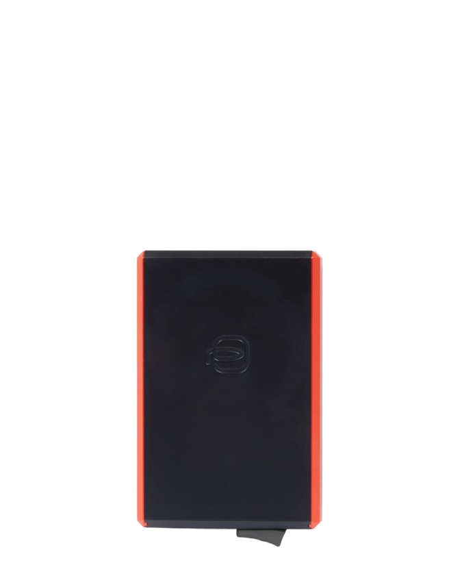 Piquadro - Portacarte automatico MagSafe in alluminio e