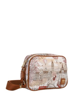  Ynot - Borsa Camera Bag con Tasca Posteriore Stampa Città 2