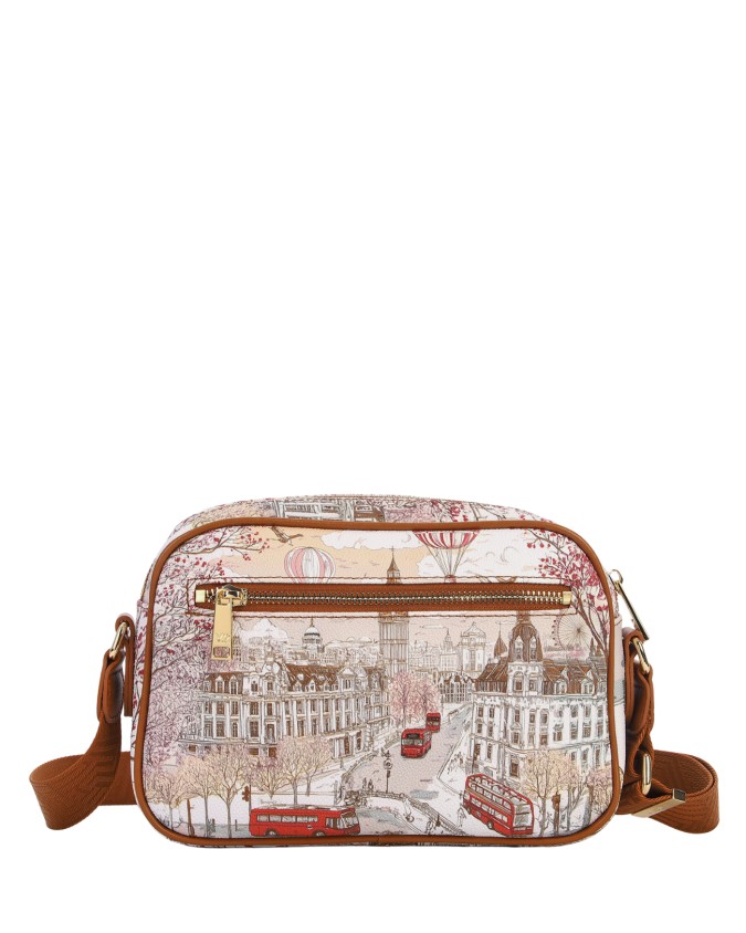  Ynot - Borsa Camera Bag con Tasca Posteriore Stampa Città
