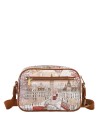  Ynot - Borsa Camera Bag con Tasca Posteriore Stampa Città