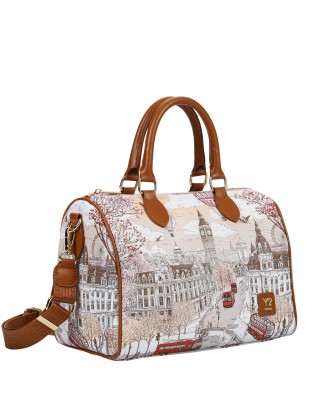  Ynot - Borsa Bauletto in Ecopelle con Stampa Città Stilizzata 2