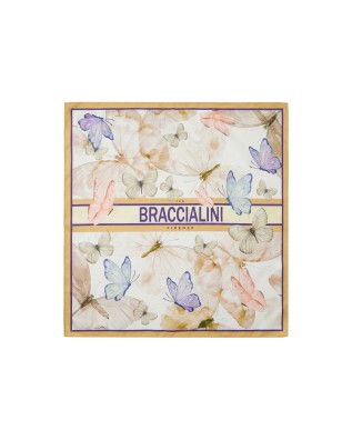 Braccialini - Foulard donna in poliestere stampa farfalle 2