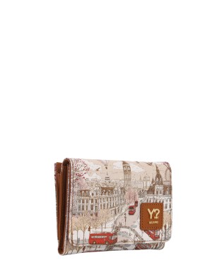  Ynot - Portafoglio Donna con Patta in Ecopelle con Stampa 2