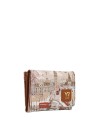  Ynot - Portafoglio Donna con Patta in Ecopelle con Stampa