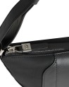  Piquadro - Borsa a tracolla media in pelle e tessuto