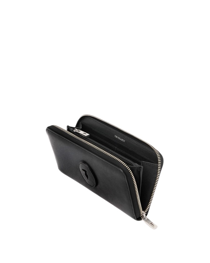  Trussardi - Portafoglio Zip Around in Calfskin Society
