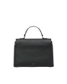  Trussardi - Borsa a mano in pelle con patta e tracolla Cameo