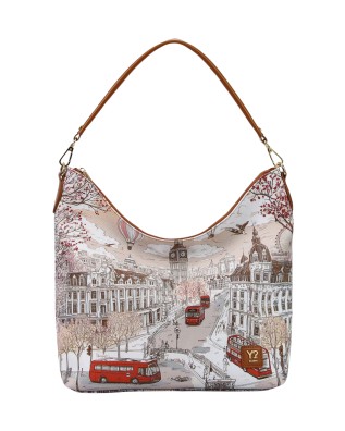 Ynot - Faux Leather Hobo Shoulder Bag with a Single...