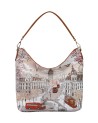  Ynot - Borsa a Spalla Hobo in Ecopelle con Manico Singolo con
