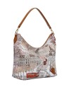  Ynot - Borsa a Spalla Hobo in Ecopelle con Manico Singolo con