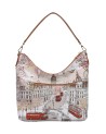  Ynot - Borsa a Spalla Hobo in Ecopelle con Manico Singolo con