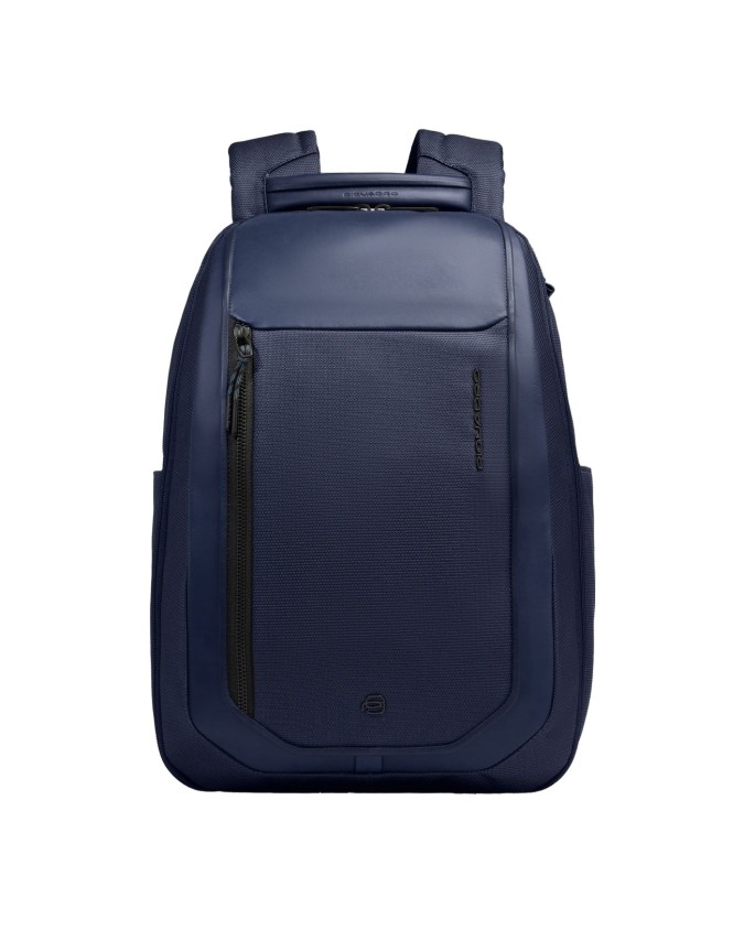  Piquadro - Zaino da viaggio porta pc 15,6" in pelle e tessuto