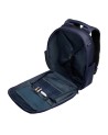  Piquadro - Zaino da viaggio porta pc 15,6" in pelle e tessuto