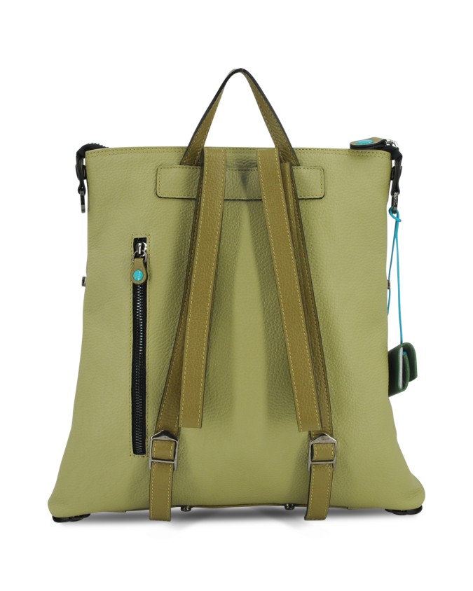  Gabs - Zaino donna trasformabile in pelle bicolor Tg. 