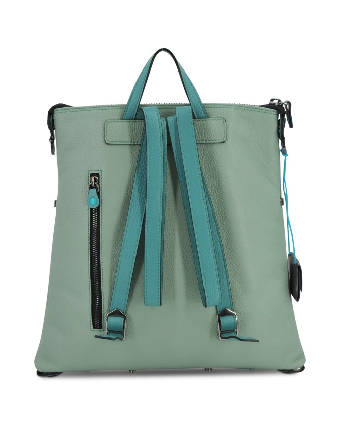  Gabs - Zaino donna trasformabile in pelle bicolor Tg. 