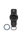  Piquadro - Portachiavi in pelle per AirTag® e CONNEQU Blue