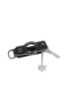  Piquadro - Portachiavi in pelle per AirTag® e CONNEQU Blue