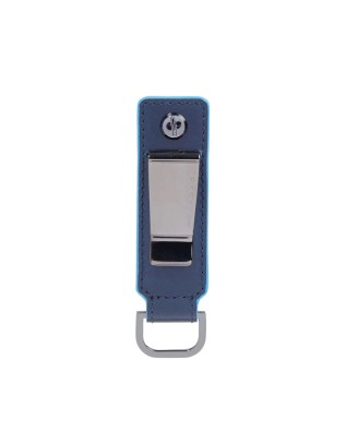  Piquadro - Portachiavi uomo in pelle Blue Square 2