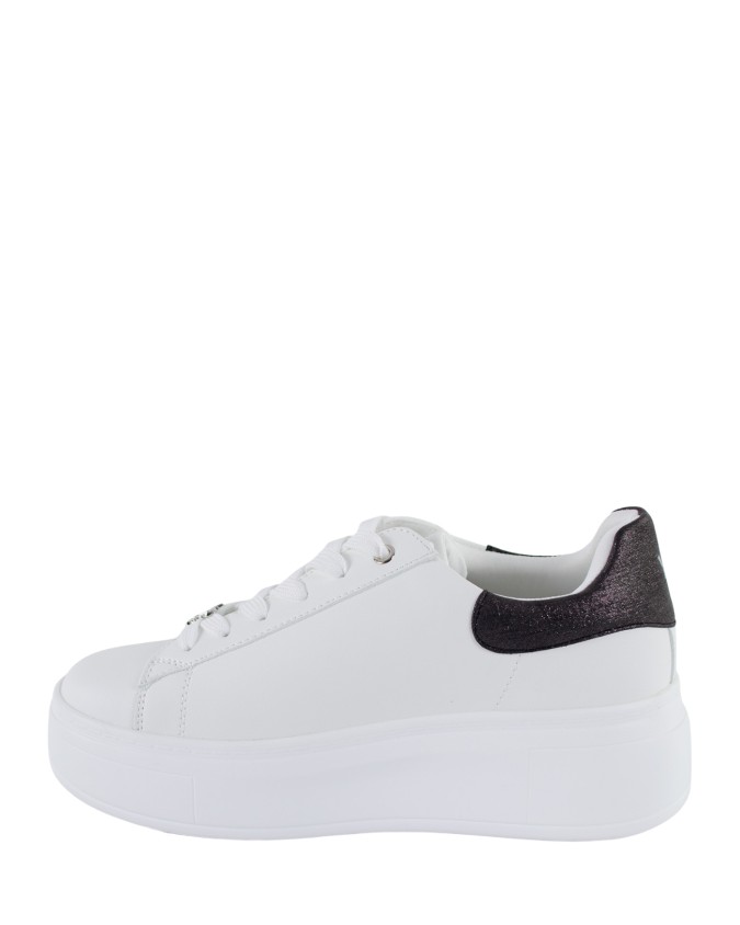  Ynot - Sneakers Donna Platform in Pelle con Charm Decorativo