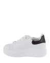  Ynot - Sneakers Donna Platform in Pelle con Charm Decorativo
