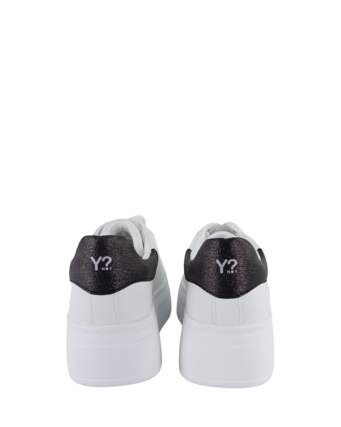  Ynot - Sneakers Donna Platform in Pelle con Charm Decorativo