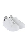  Ynot - Sneakers Donna Platform in Pelle con Charm Decorativo