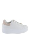  Ynot - Sneakers Donna Platform in Pelle con Charm Decorativo