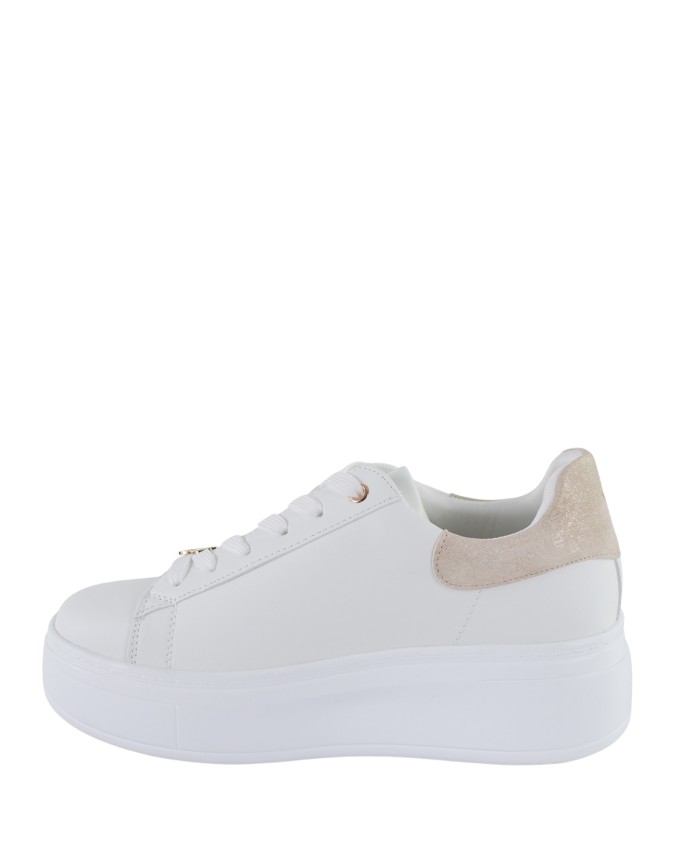  Ynot - Sneakers Donna Platform in Pelle con Charm Decorativo