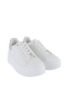  Ynot - Sneakers Donna Platform in Pelle con Charm Decorativo