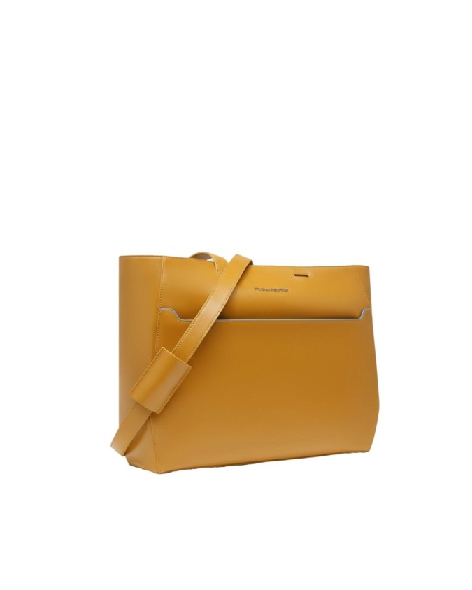  Piquadro - Shopping bag porta pc 15,6" in pelle Blue Square
