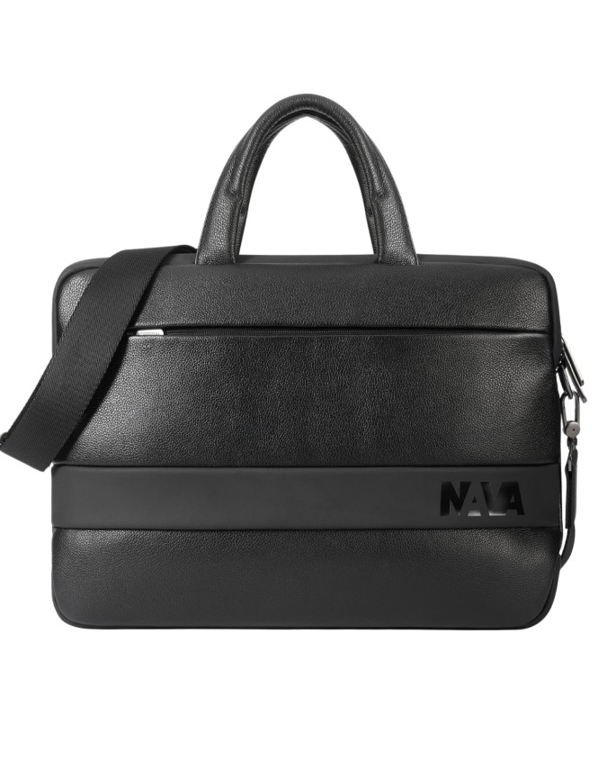  Nava - Cartella Briefcase Slim in Pelle Porta Pc 15.6" Easy