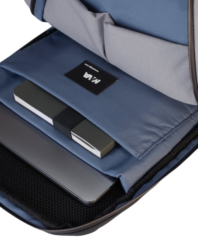  Nava - Zaino Porta Pc 15.6" con Doppio Comparto e Due Tasche