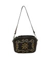  Campomaggi – Borsa a tracolla camera bag in pelle con borchie