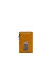  Piquadro - Porta carte di credito in pelle e metallo con