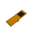  Piquadro - Porta carte di credito in pelle e metallo con
