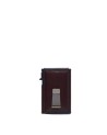  Piquadro - Porta carte di credito in pelle e metallo con
