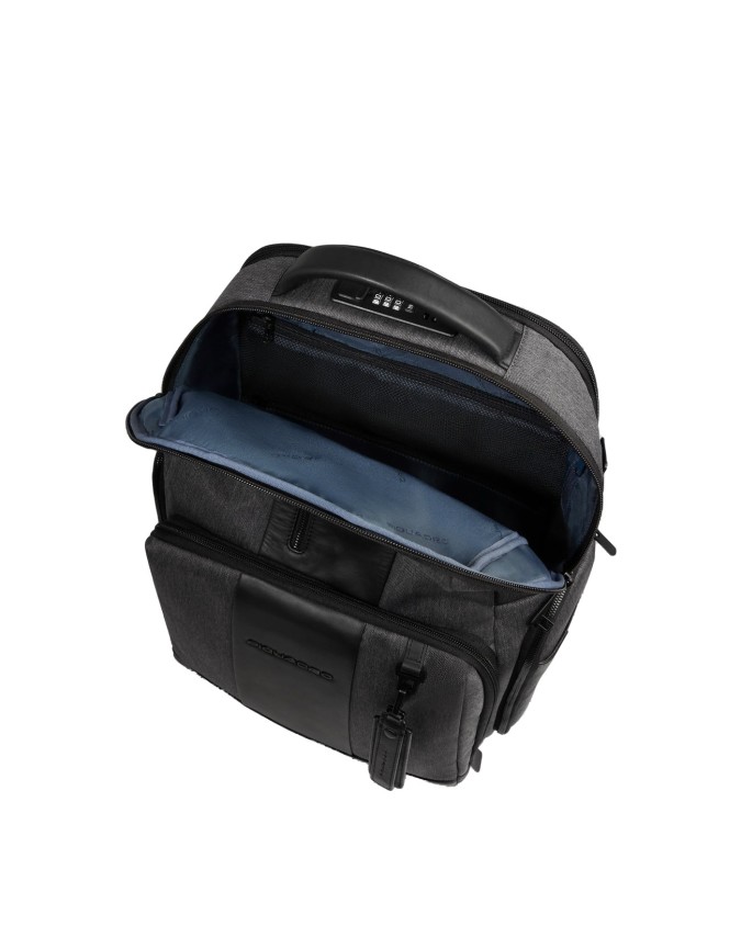  Piquadro - Zaino iconico all-tech in pelle e tessuto Bagmotic