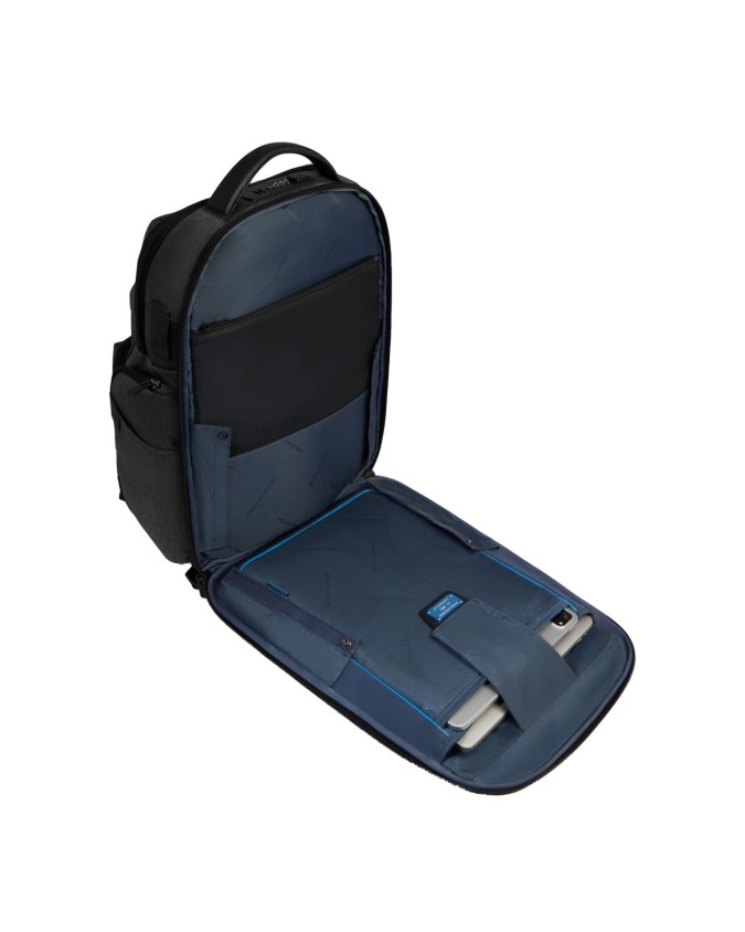  Piquadro - Zaino iconico all-tech in pelle e tessuto Bagmotic