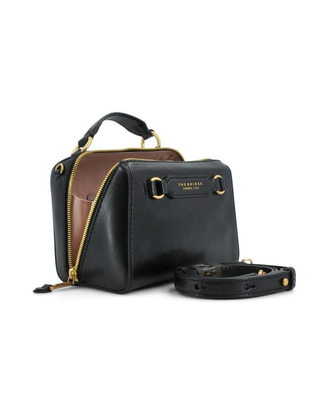  The Bridge - Borsa a mano piccola in pelle con tracolla