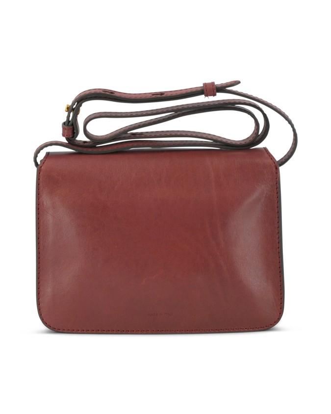  The Bridge - Borsa a tracolla in pelle con patta Lucrezia