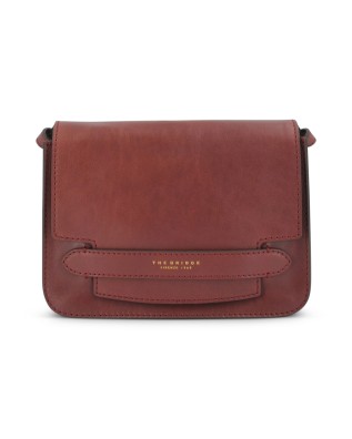  The Bridge - Borsa a tracolla in pelle con patta Lucrezia