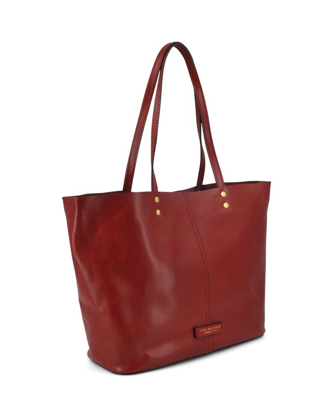  The Bridge - Borsa shopper in pelle con doppio manico Lisa