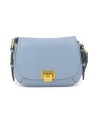  The Bridge - Borsa a tracolla in pelle con patta Federica