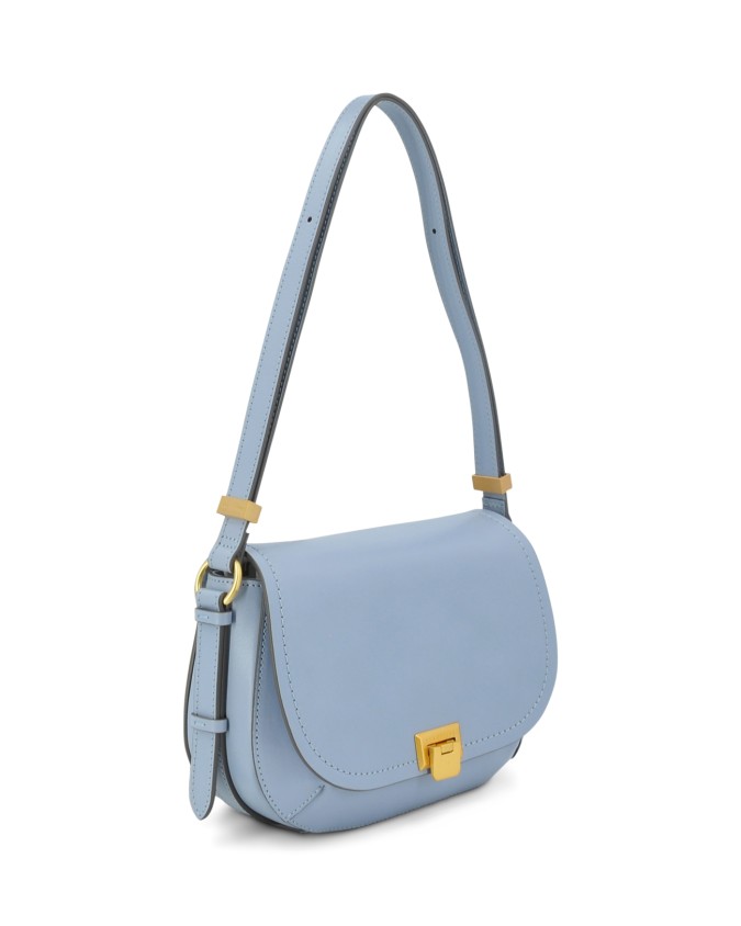  The Bridge - Borsa a tracolla in pelle media con patta Federica