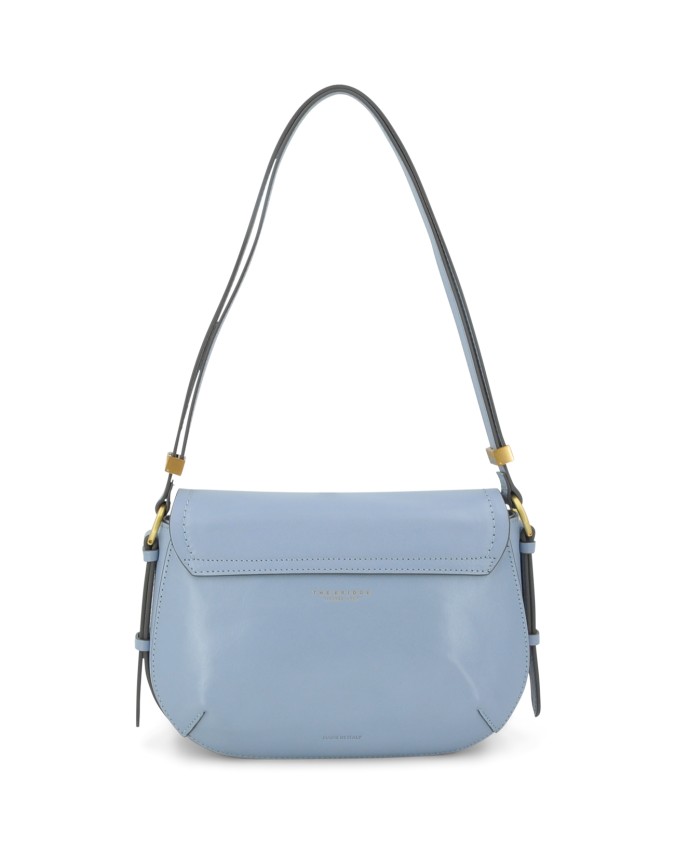  The Bridge - Borsa a tracolla in pelle media con patta Federica