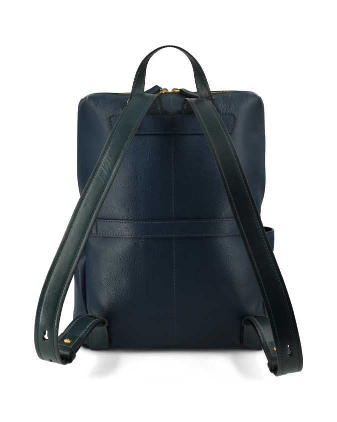  The Bridge - Zaino in pelle donna con tasche laterali Letizia