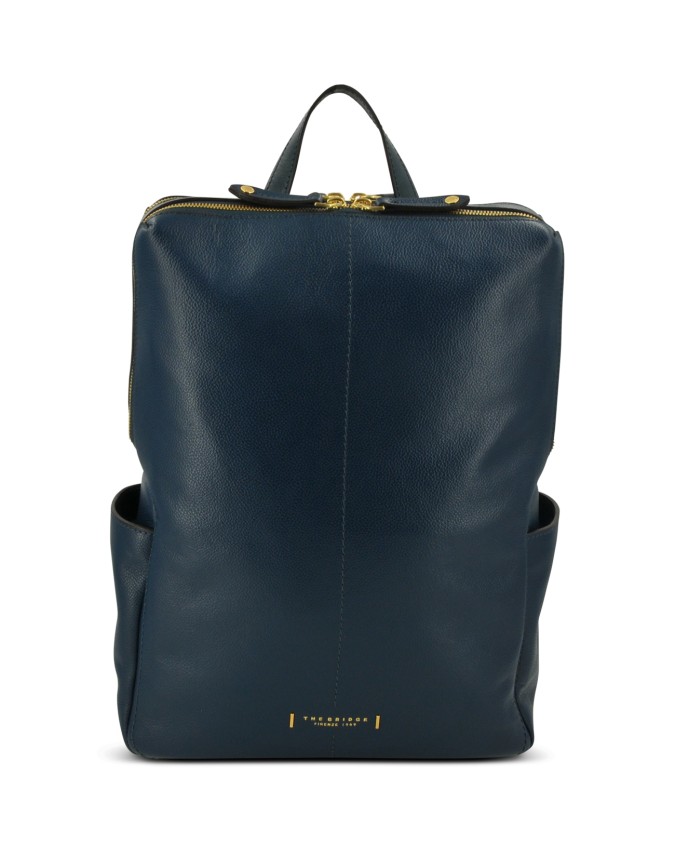  The Bridge - Zaino in pelle donna con tasche laterali Letizia